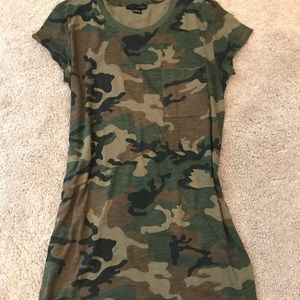 Sanctuary Camo Tee Shirt Dress